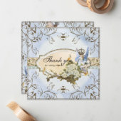 Thank You Notes – エンチャント妖精の国プリンセス ノートカード (正面/裏面インサイチュ)