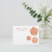 Thank You or Table座席表花びら開花 プレイスカード (スタンド正面)