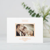 Thank You Orange Chic Newlyweds Photo Wedding (スタンド正面)