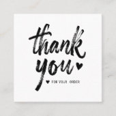 Thank You Order Insert Card スクエア名刺 (正面)