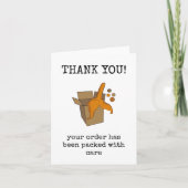 Thank You Order Packing Card, Customer カード (正面)