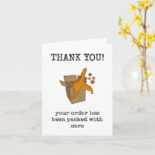 Thank You Order Packing Card, Customer カード (黄色い花)