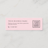 Thank You Packaging Inserts for Beauty Items Shop スキニー名刺 (裏面)