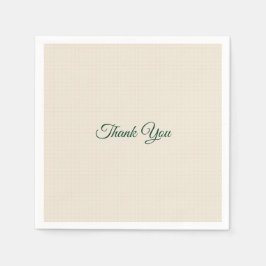 Thank You Paper Napkins スタンダードカクテルナプキン