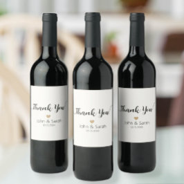 Thank you, Personalized TAGS wine bottle ワインラベル