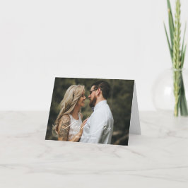 Thank You Photo 結婚's Card サンキューカード
