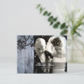 Thank You Photo 結婚's Postagrage Barn素朴 Board ポストカード (スタンド正面)