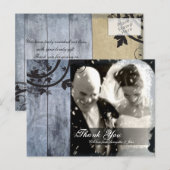 Thank You Photo 結婚's Postagrage Barn素朴 Board ポストカード (正面/裏面)