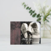 Thank You Photo 結婚's Postagrage Barn素朴 Board ポストカード (スタンド正面)