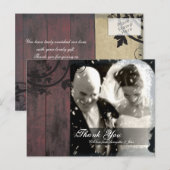 Thank You Photo 結婚's Postagrage Barn素朴 Board ポストカード (正面/裏面)