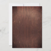 Thank You Photo 結婚's Wood Burgundy Mason Jar サンキューカード (裏面)