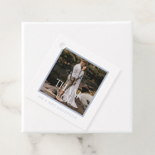 Thank You Photo Blue 結婚's フェイバータグ (インサイチュ)