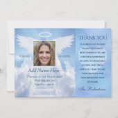 Thank You Photo Card Angel Wings (正面)