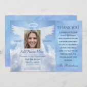 Thank You Photo Card Angel Wings (正面/裏面)