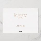 Thank You Photo Cards Real Foil script heart 箔シーズンカード (裏面)