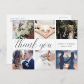 Thank You Photo Collage Card ポストカード (正面/裏面)
