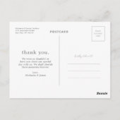 Thank You Photo Collage Card ポストカード (裏面)