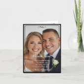 Thank You - Photo on Black White, サンキューカード (正面)