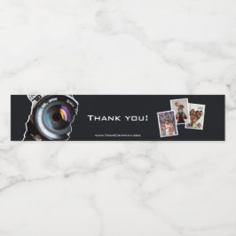 Thank You Photographer Black-White ペットボトルラベル