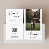 Thank You PhotographyソーシャルメディアQRコード 名刺