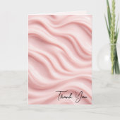 Thank You Pink Cream Abstract Design カード (正面)