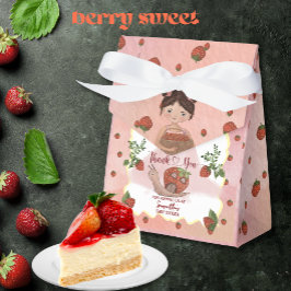 Thank You" Pink Strawberry Baby Shower フェイバーボックス