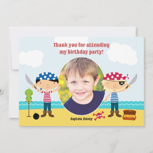 Thank You Pirateフォトカード サンキューカード (正面)