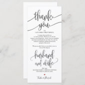 Thank you Place Setting Card for 結婚's Dinner v1 プログラム (正面/裏面)