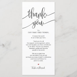 Thank you Place Setting Card for 結婚's Dinner v9 プログラム