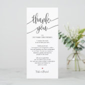 Thank you Place Setting Card for 結婚's Dinner v9 プログラム (スタンド正面)