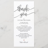 Thank you Place Setting Card for 結婚's Dinner v9 プログラム (正面)