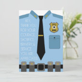 Thank You Police Officer Card サンキューカード (スタンド正面)