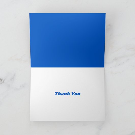 Thank You Poodle Greeting Card カード (内部)