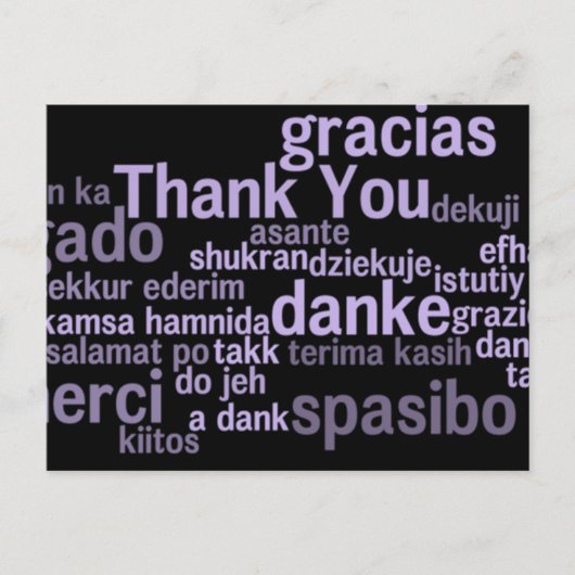 Thank You Post Card ポストカード (正面)