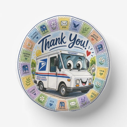 Thank you Postal Workers  ペーパーボウル (正面)