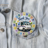 Thank you Postal Workers  缶バッジ (インサイチュ)