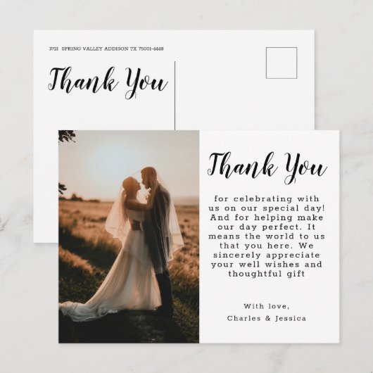 Thank You Postcard ポストカード (正面/裏面)