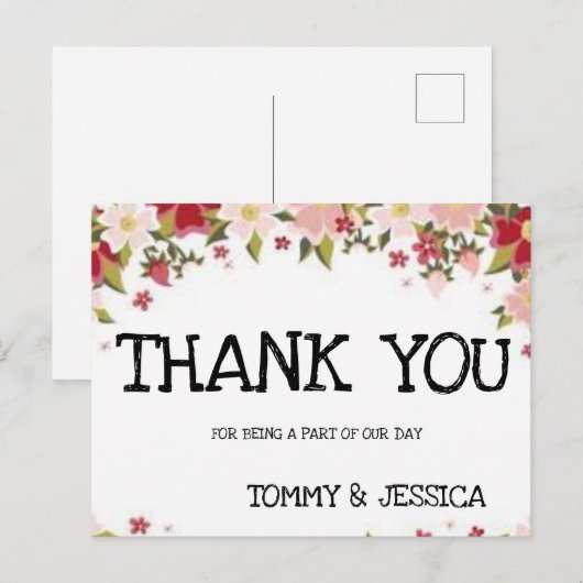 Thank you Postcard ポストカード (正面/裏面)