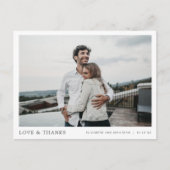 Thank You Postcard for 結婚 Guesters and Gives ポストカード (正面)