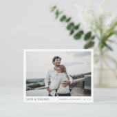 Thank You Postcard for 結婚 Guesters and Gives ポストカード (スタンド正面)