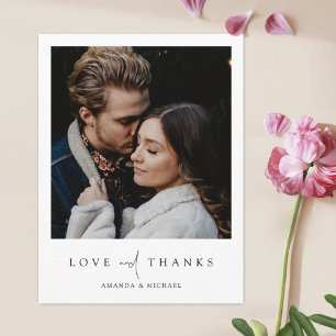Thank You Postcard for 結婚's with カスタム Photo ポストカード