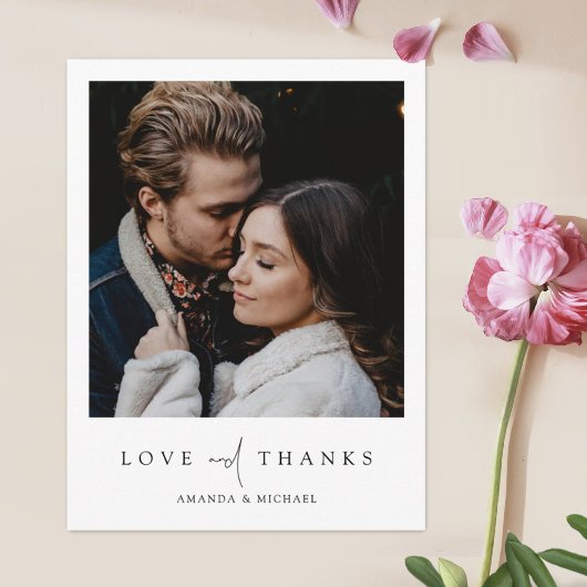 Thank You Postcard for 結婚's with カスタム Photo ポストカード