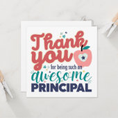 Thank You Principal 素晴らし Card カード (正面/裏面インサイチュ)