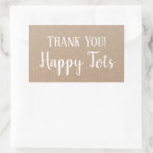 Thank you Product Hipster モダン Circle Craft 長方形シール (バッグ)