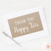 Thank you Product Hipster モダン Circle Craft 長方形シール (封筒)