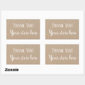 Thank you Product Hipster モダン Craft Sticker 長方形シール (シート)