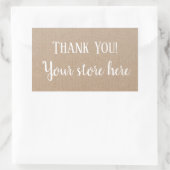 Thank you Product Hipster モダン Craft Sticker 長方形シール (バッグ)