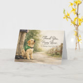 Thank You Puppy Raiser – Guide Dog Puppy カード (黄色い花)