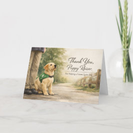 Thank You Puppy Raiser – Guide Dog Puppy カード