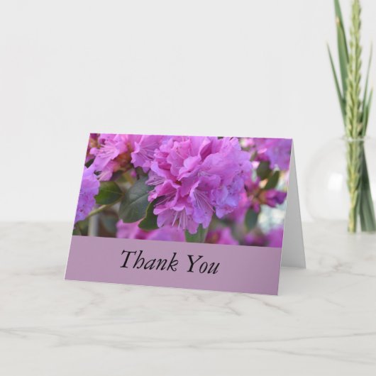 Thank You Purple Azaleas サンキューカード (正面)